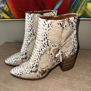 Dolce Vita Snake Skin Booties